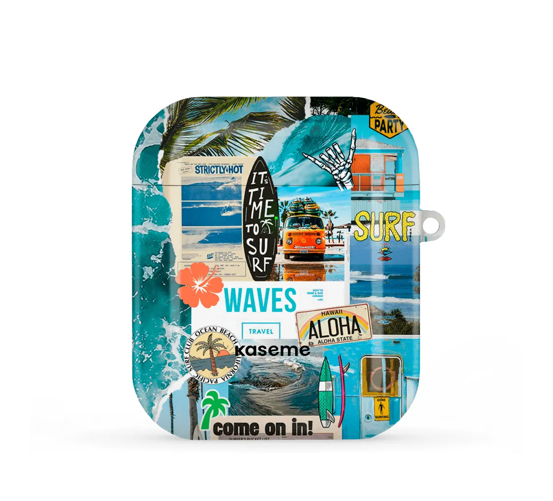 Aloha AirPods Case eco friendly hybrid shell vibrant sporty silicone protector