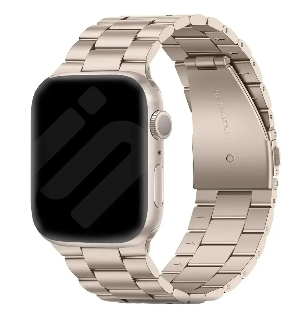 Apple Watch Steel Strap (Starlight) Universal Fit Design Outdoor Gear