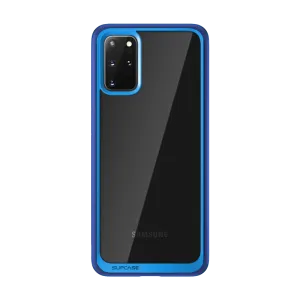 Galaxy S20 Plus Unicorn Beetle Style Slim Clear Case-Navy Soft Layer Texture