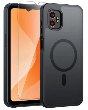 Luxury Detail Texture Samsung Galaxy XCover 7 Pro Phone Case: Magnetic Charging Shockproof Magsafe Support - Frosted Oil Spray Touch