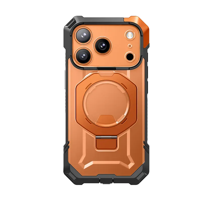 Vivid Detail Textured Surface UB GRIP Series iPhone 17 Pro MagSafe Camera Control Button Phone Case - Coral