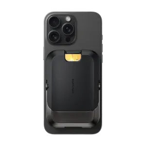 Urban Snap Slot Urban Snap Grab UB Mag Vault Magnetic Wallet with Stand - Carbon Black