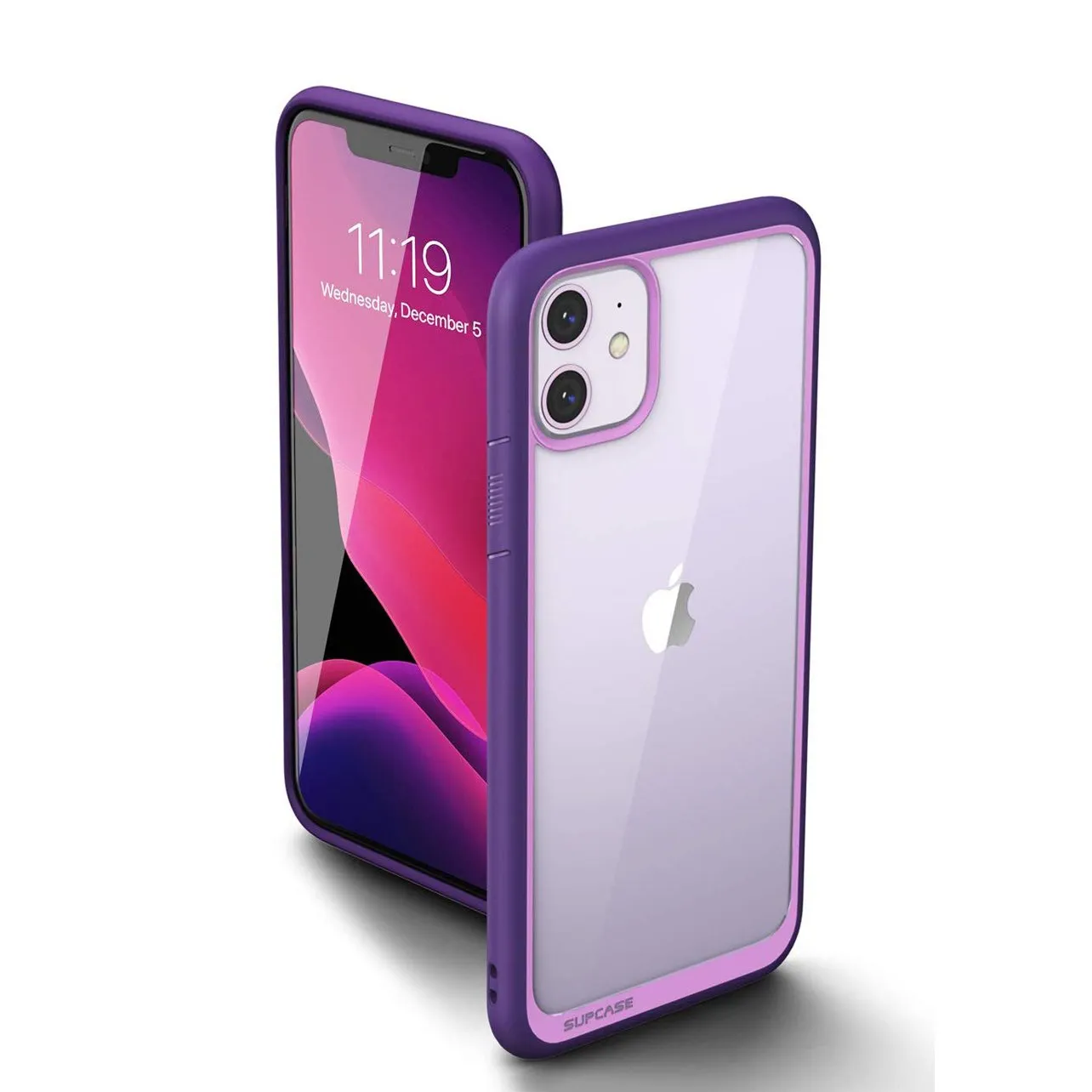 Modern Form iPhone 11 6.1 inch Unicorn Beetle Style Slim Clear Case-Purple