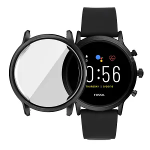Fossil Gen 5 TPU Case (Black) Protective Guard Scratch Absorbing Back