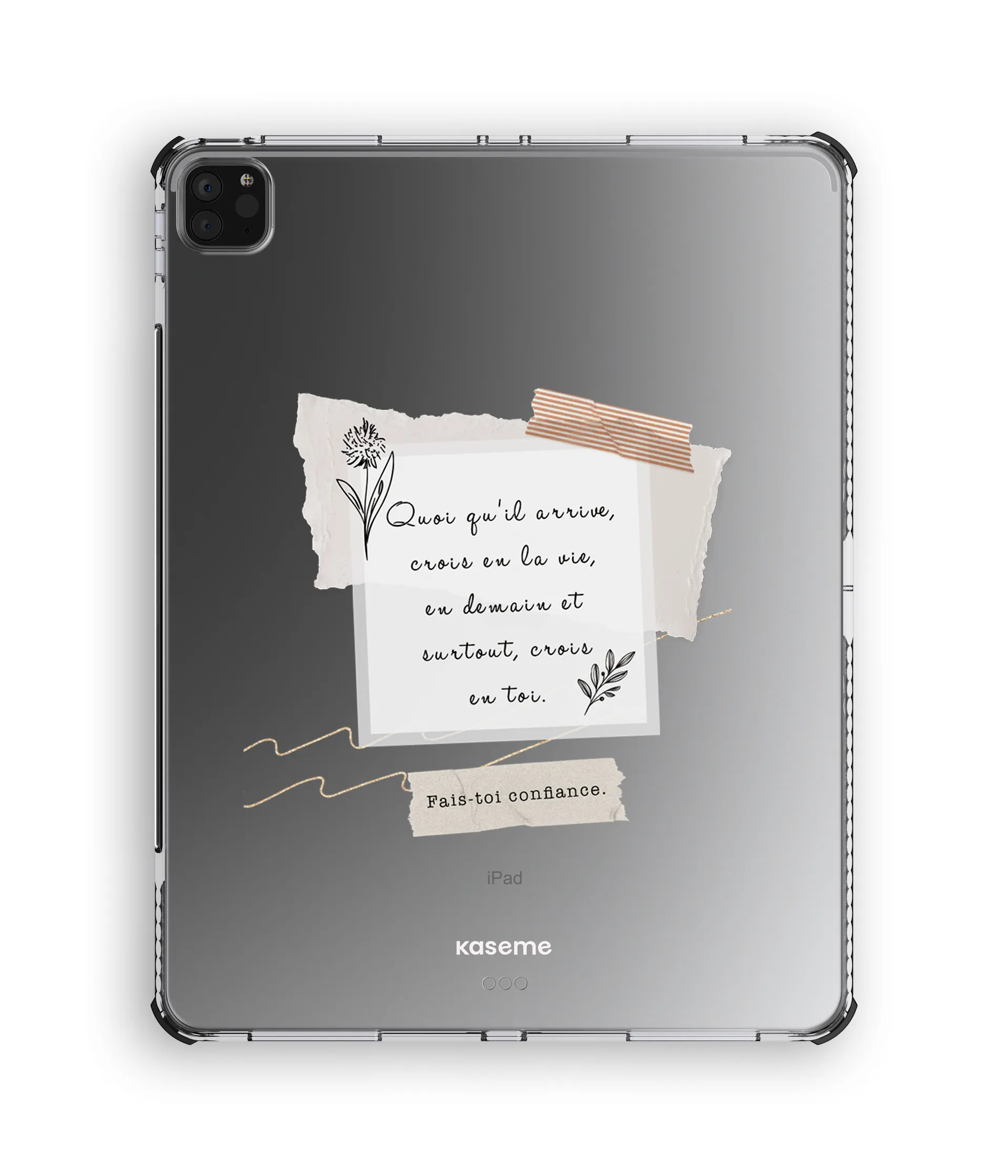 tablet case with strap professional use Foi iPad Clear Case