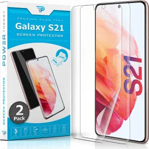 Samsung Galaxy S21 Anti-Scratch Screen Protector Film [2-Pack] Full Screen Shield