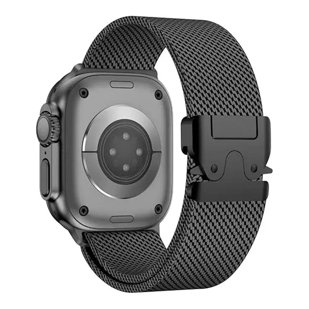 Gift Idea Apple Watch Titanium Milanese Strap (Black)