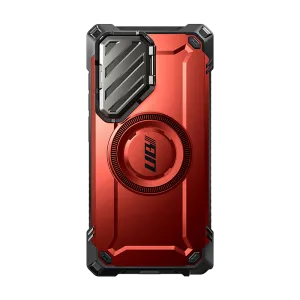 Galaxy S24 Ultra Unicorn Beetle MAG XT Bumper Case -Metallic Red Stylish Aesthetic Lightweight Feel