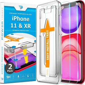 Smooth Touch Film Screen Defense Layer Film iPhone 11 / iPhone XR Tempered Glass Screen Protector [2-Pack]