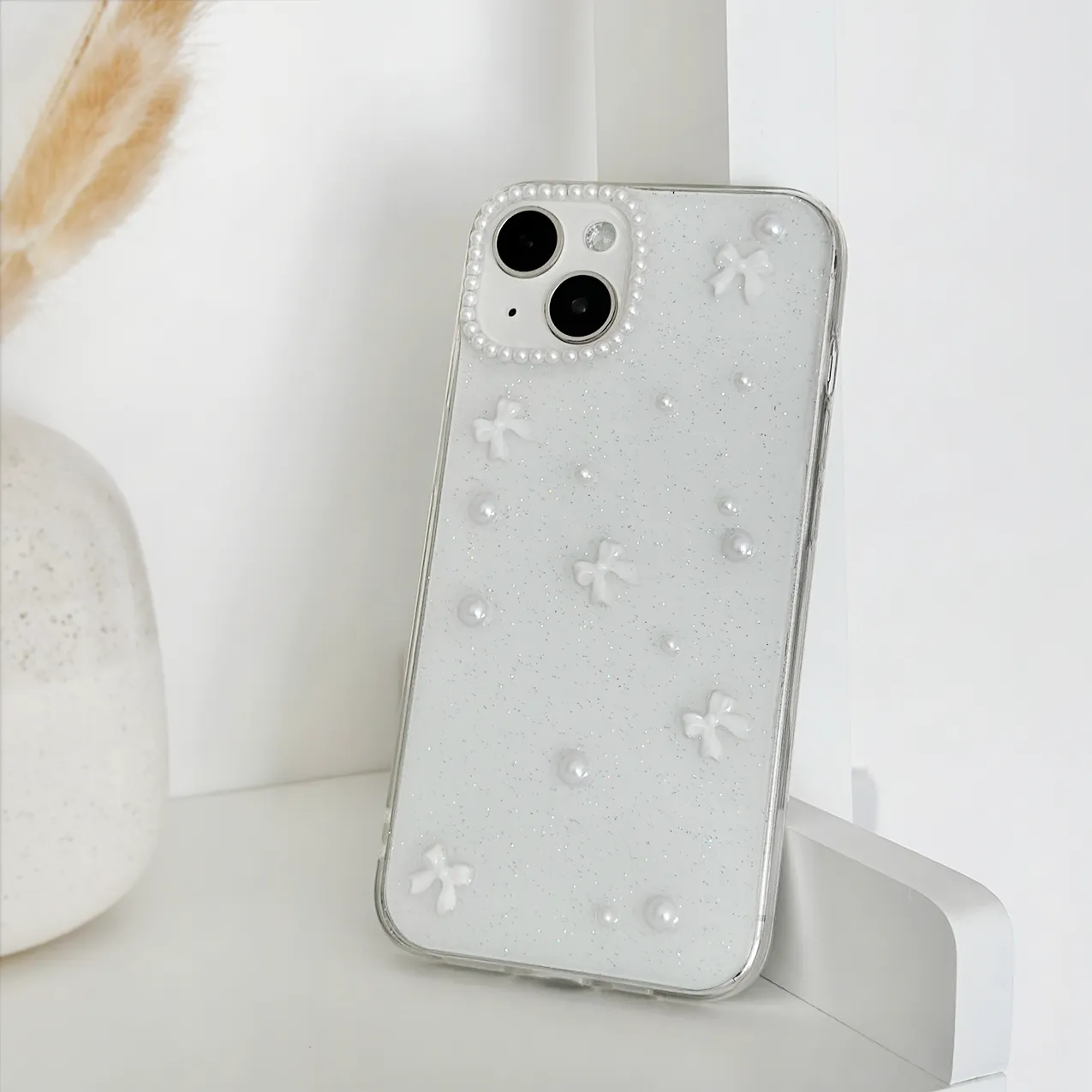 Ultra Thin Mini White Bows Phone Case