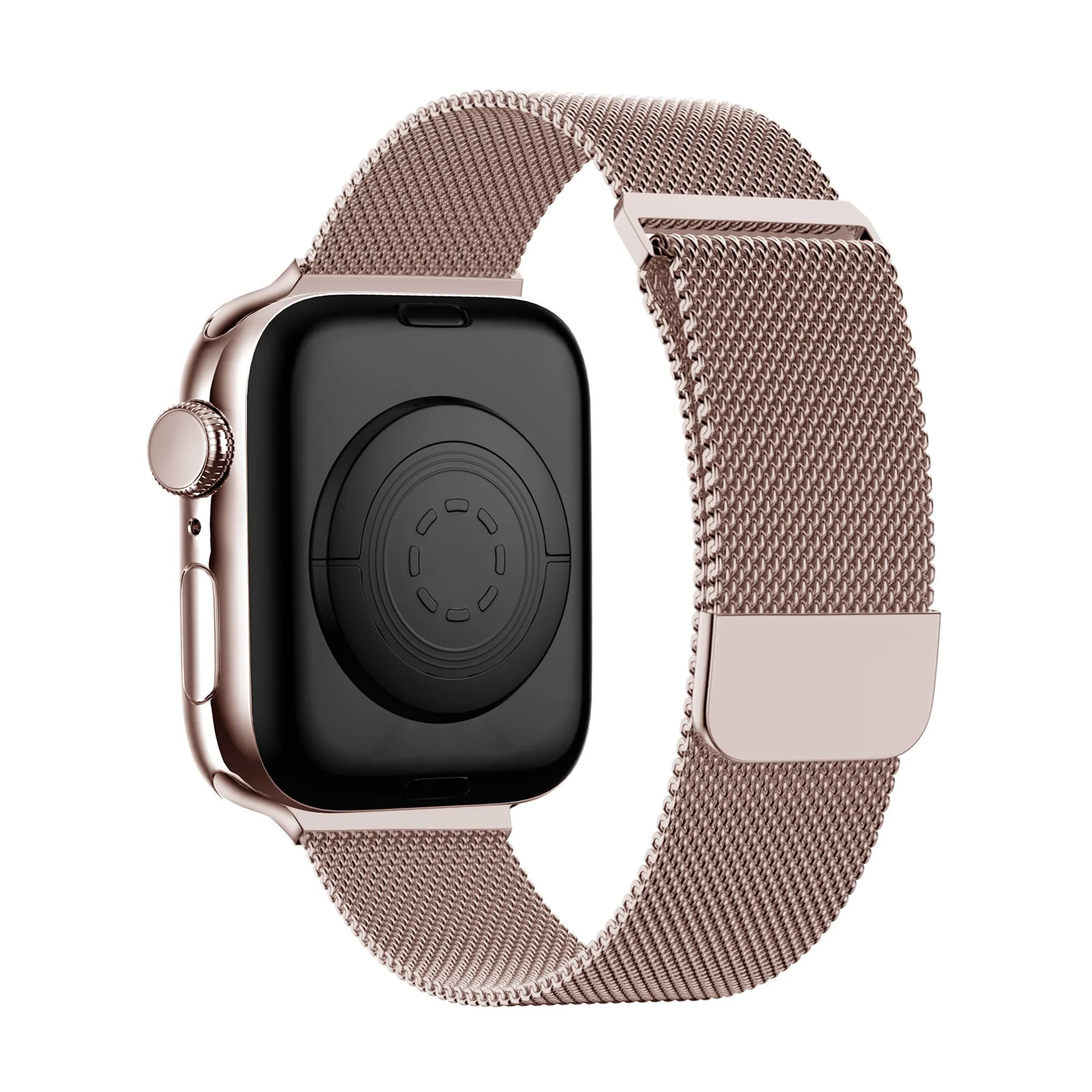 Waterproof Option Bandz Apple Watch Milanese Loop Strap (Rose Gold)