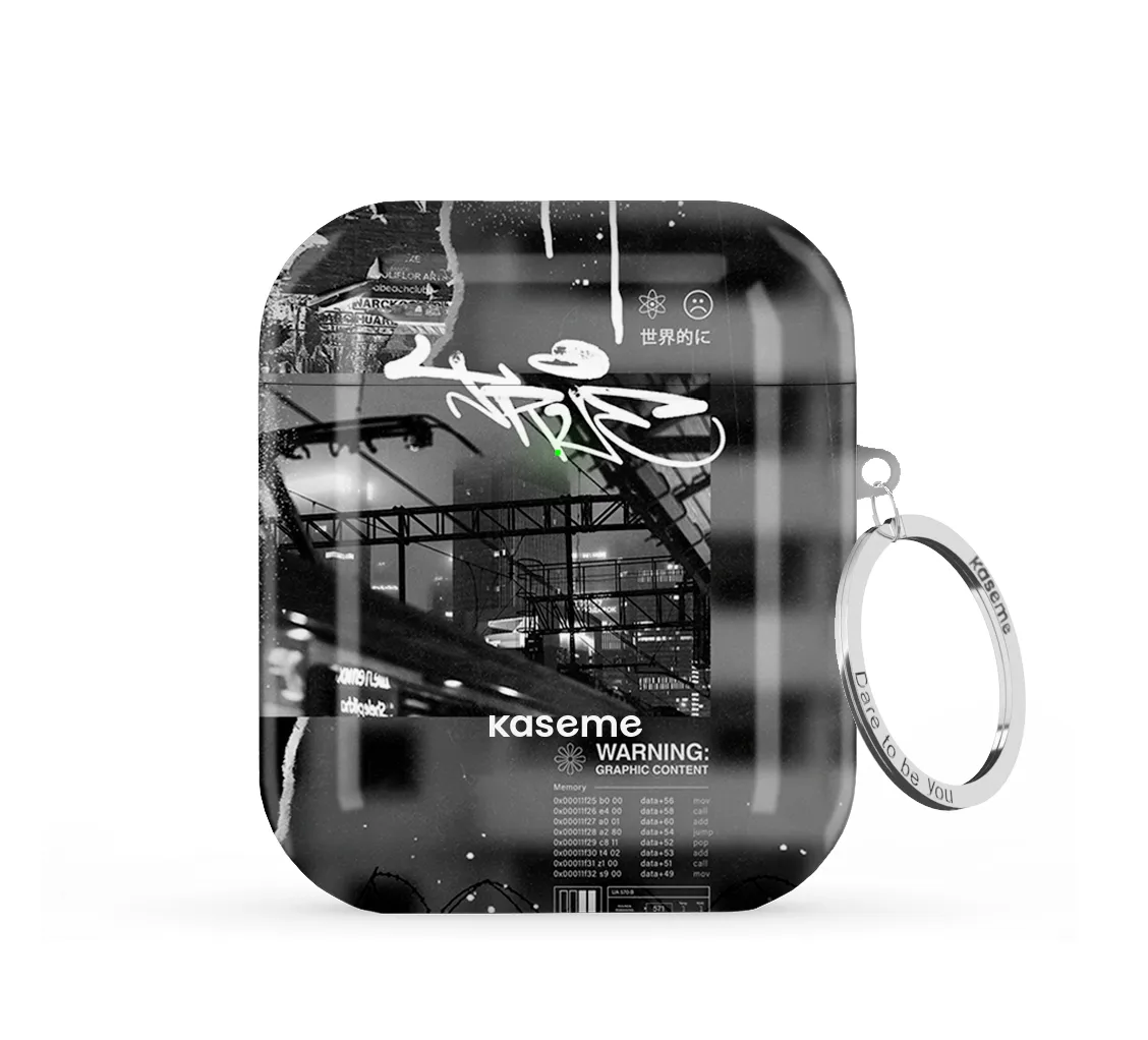 Soft Smooth Shell Warning AirPods Case