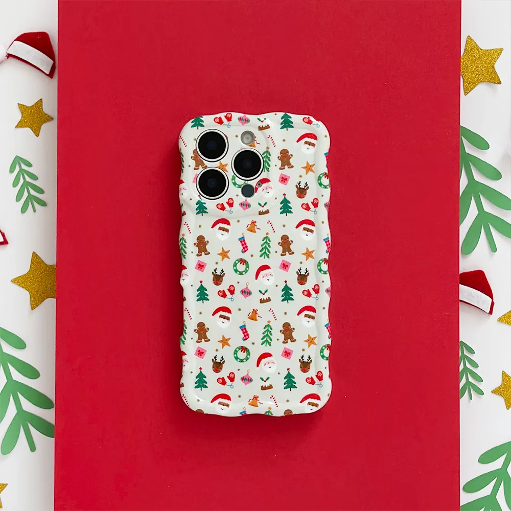 High protection Wavy Phone Case - Christmas Party