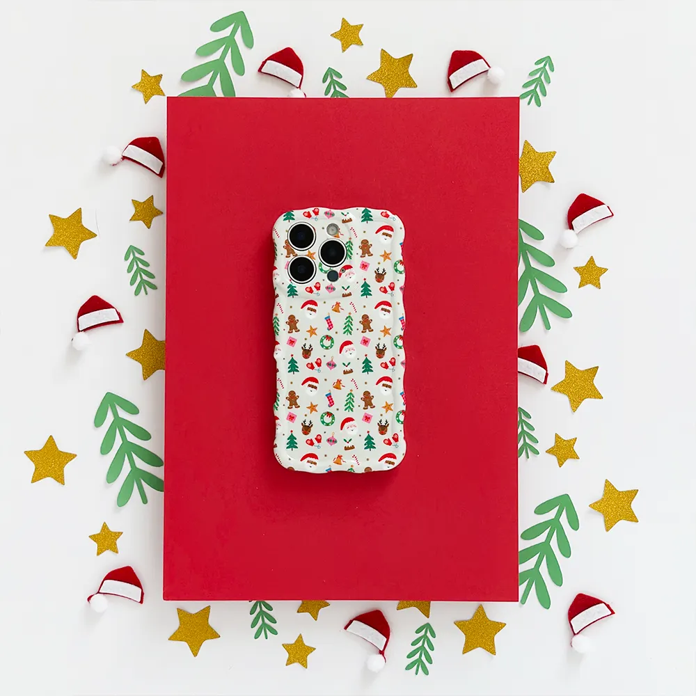 Wavy Phone Case - Christmas Party Trendy Aesthetic