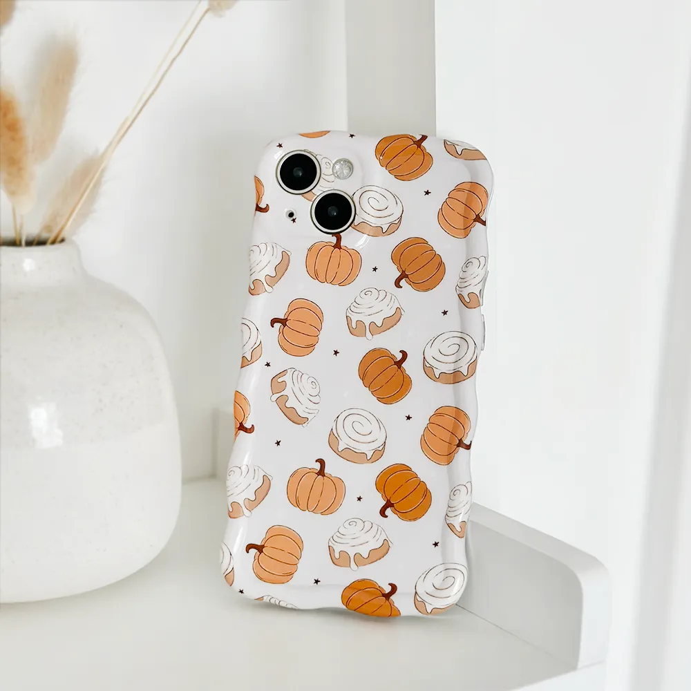 Wavy Phone Case - Cinnamon Buns Travel Essential