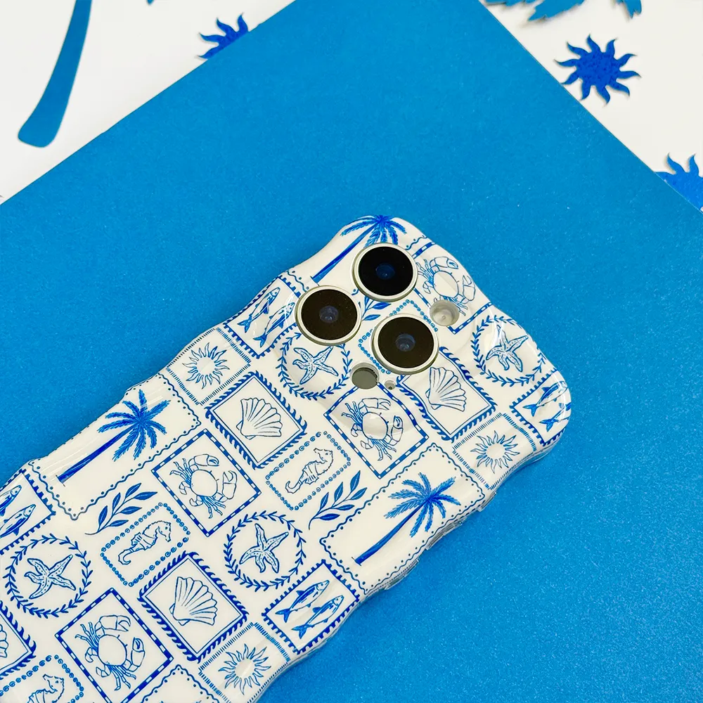 Comfort Finish Layer Creative Design Wavy Phone Case - Malibu Drive