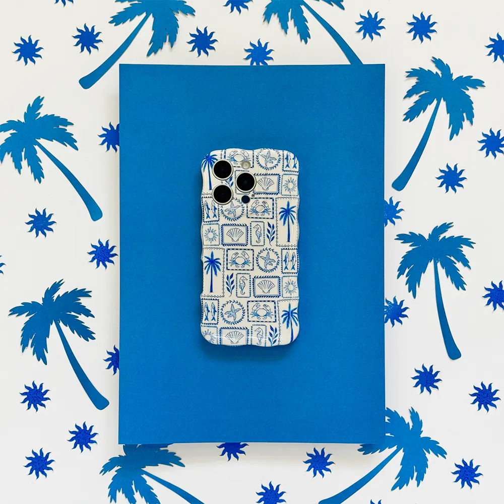 Daily Essential Minimal Shield Wavy Phone Case - Malibu Drive