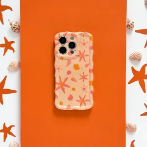 Wavy Phone Case - Peachy Beach Glossy surface Compact Look