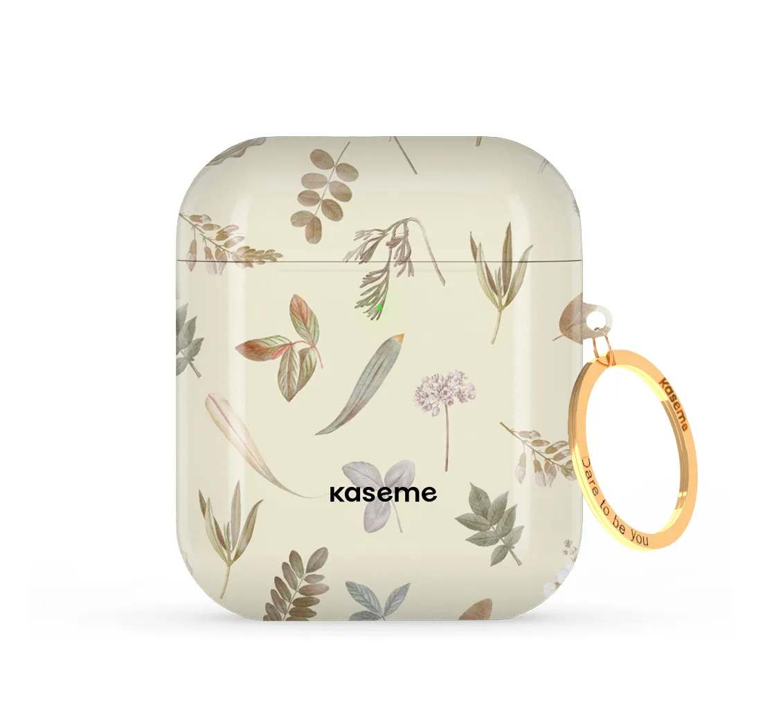 Ruby Beige AirPods Case Portable Tech Bag