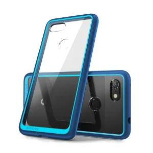 Sleek Edge Google Pixel 3a Unicorn Beetle Style Clear Case-Blue