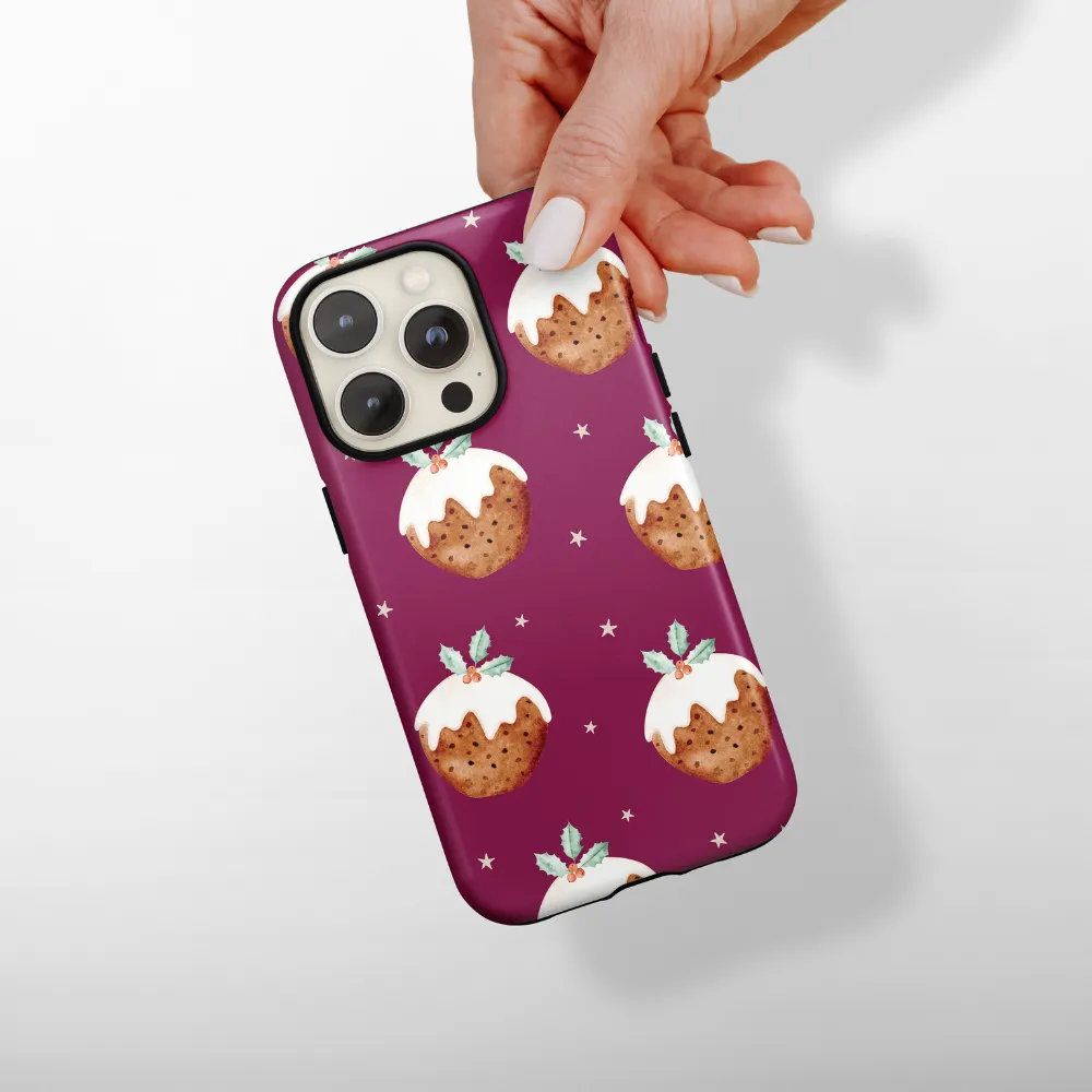 Protective Finish Tough Phone Case - Christmas Pudding